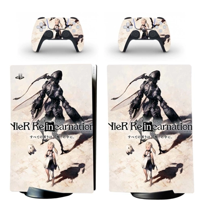 Nier Automata decal skin for PS5 Digital Console and two C.. Nier Automata decal skin for PS5 Digital Console and two C..