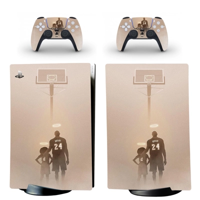 Kobe Bryant decal skin for PS5 Digital Console and two Con.. Kobe Bryant decal skin for PS5 Digital Console and two Con..