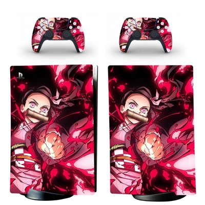 Demon Slayer Mugen Train decal skin for PS5 Digital Consol.. Demon Slayer Mugen Train decal skin for PS5 Digital Consol..