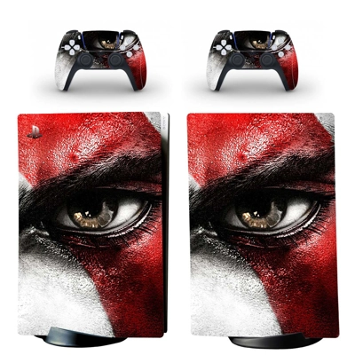 God of War decal skin for PS5 Digital Console and two Cont.. God of War decal skin for PS5 Digital Console and two Cont..