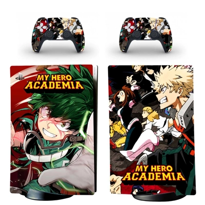 My Hero Academy decal skin for PS5 Digital Console and two.. My Hero Academy decal skin for PS5 Digital Console and two..