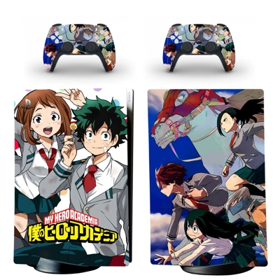 My Hero Academy decal skin for PS5 Digital Console and two.. My Hero Academy decal skin for PS5 Digital Console and two..