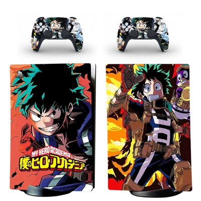 My Hero Academy decal skin for PS5 Digital Console and two.. My Hero Academy decal skin for PS5 Digital Console and two..