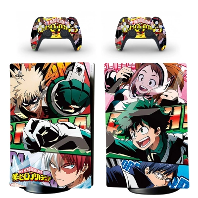 My Hero Academy decal skin for PS5 Digital Console and two.. My Hero Academy decal skin for PS5 Digital Console and two..