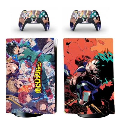My Hero Academy decal skin for PS5 Digital Console and two.. My Hero Academy decal skin for PS5 Digital Console and two..