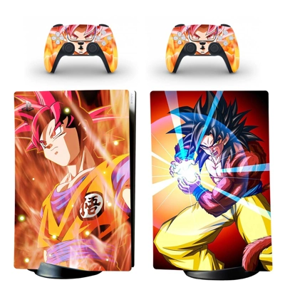 Dragon Ball decal skin for PS5 Digital Console and two Con.. Dragon Ball decal skin for PS5 Digital Console and two Con..