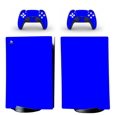 Blue Classic decal skin for PS5 Digital Console and two Co.. Blue Classic decal skin for PS5 Digital Console and two Co..