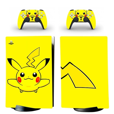 Pokemon Pikachu decal skin for PS5 Digital Console and two.. Pokemon Pikachu decal skin for PS5 Digital Console and two..