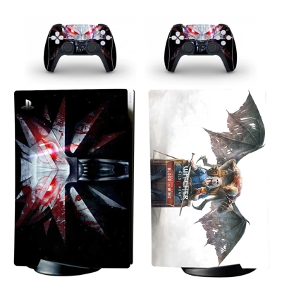 The Witcher wild hunt decal skin for PS5 Digital Console a.. The Witcher wild hunt decal skin for PS5 Digital Console a..