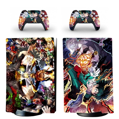 My Hero Academy decal skin for PS5 Digital Console and two.. My Hero Academy decal skin for PS5 Digital Console and two..