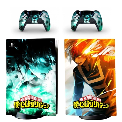 My Hero Academy decal skin for PS5 Digital Console and two.. My Hero Academy decal skin for PS5 Digital Console and two..