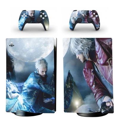 Devil May Cry 5 decal skin for PS5 Digital Console and two.. Devil May Cry 5 decal skin for PS5 Digital Console and two..