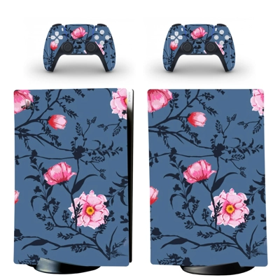 Floral Texture decal skin for PS5 Digital Console and two .. Floral Texture decal skin for PS5 Digital Console and two ..