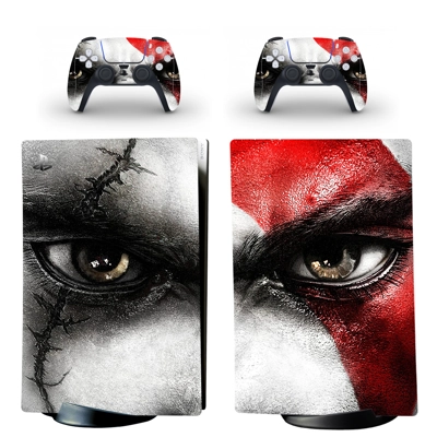 God of War decal skin for PS5 Digital Console and two Cont.. God of War decal skin for PS5 Digital Console and two Cont..