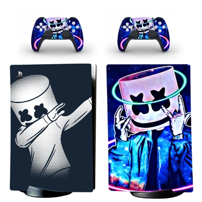 Marshmallow decal skin for PS5 Digital Console and two Con.. Marshmallow decal skin for PS5 Digital Console and two Con..