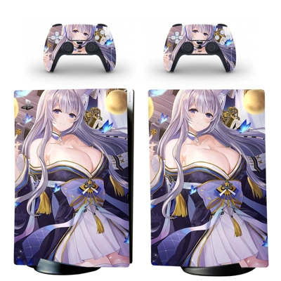 Azur Lane decal skin for PS5 Digital Console and two Contr.. Azur Lane decal skin for PS5 Digital Console and two Contr..