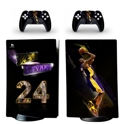 Kobe Bryant decal skin for PS5 Digital Console and two Con.. Kobe Bryant decal skin for PS5 Digital Console and two Con..