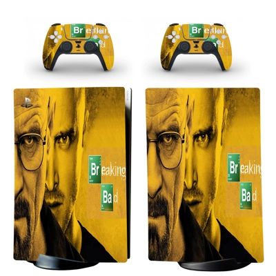 Breaking Bad decal skin for PS5 Digital Console and two Co.. Breaking Bad decal skin for PS5 Digital Console and two Co..