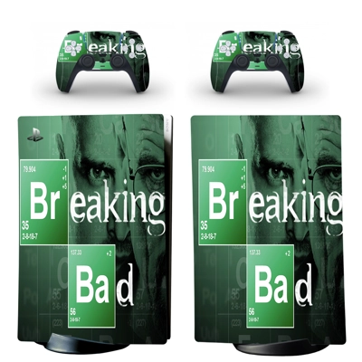Breaking Bad decal skin for PS5 Digital Console and two Co.. Breaking Bad decal skin for PS5 Digital Console and two Co..