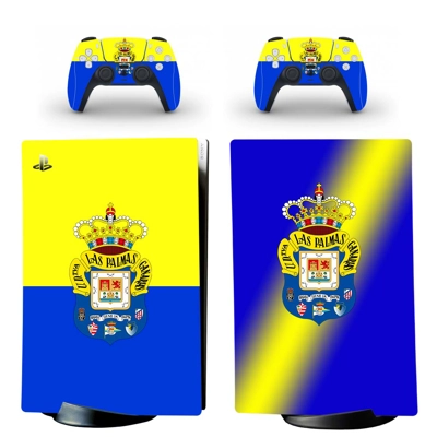 UD Las Palmas decal skin for PS5 Digital Console and two Controllers