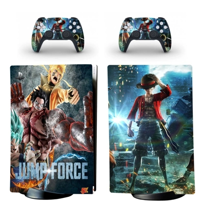 Jump Force decal skin for PS5 Digital Console and two Cont.. Jump Force decal skin for PS5 Digital Console and two Cont..