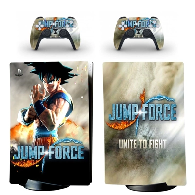Jump Force decal skin for PS5 Digital Console and two Cont.. Jump Force decal skin for PS5 Digital Console and two Cont..