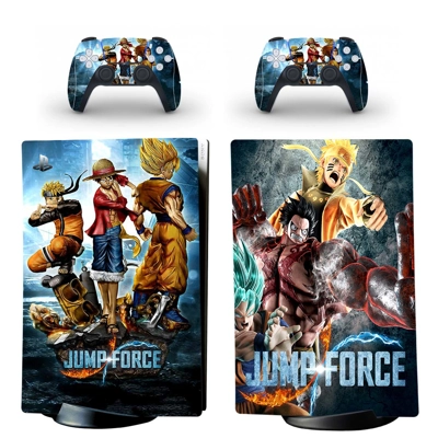 Jump Force decal skin for PS5 Digital Console and two Cont.. Jump Force decal skin for PS5 Digital Console and two Cont..