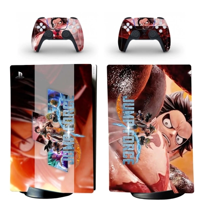 Jump Force decal skin for PS5 Digital Console and two Cont.. Jump Force decal skin for PS5 Digital Console and two Cont..