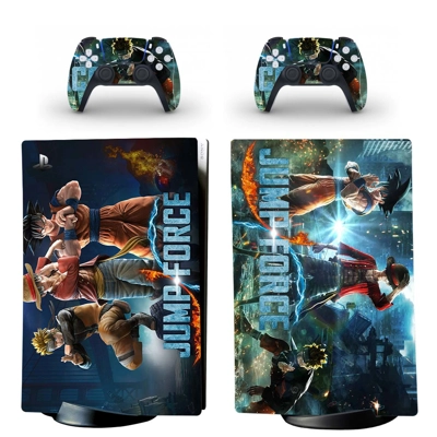 Jump Force decal skin for PS5 Digital Console and two Cont.. Jump Force decal skin for PS5 Digital Console and two Cont..