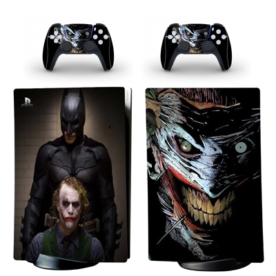 Batman Joker decal skin for PS5 Digital Console and two Co.. Batman Joker decal skin for PS5 Digital Console and two Co..