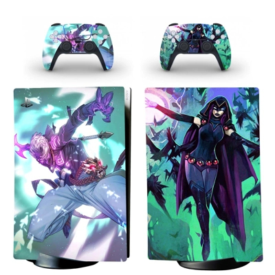 Game Fortnite decal skin for PS5 Digital Console and two C.. Game Fortnite decal skin for PS5 Digital Console and two C..