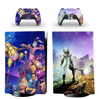 Game Fortnite decal skin for PS5 Digital Console and two C.. Game Fortnite decal skin for PS5 Digital Console and two C..