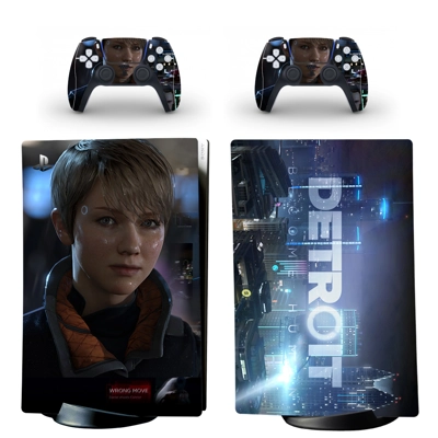 Detroit Become Human decal skin for PS5 Digital Console and two Controllers