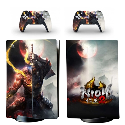 Nioh 2 decal skin for PS5 Digital Console and two Controll.. Nioh 2 decal skin for PS5 Digital Console and two Controll..
