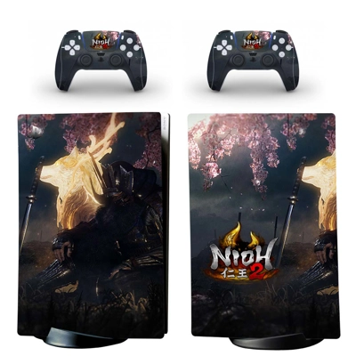 Nioh 2 decal skin for PS5 Digital Console and two Controll.. Nioh 2 decal skin for PS5 Digital Console and two Controll..