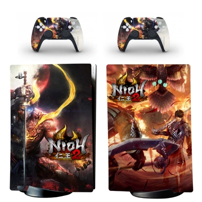 Nioh 2 decal skin for PS5 Digital Console and two Controll.. Nioh 2 decal skin for PS5 Digital Console and two Controll..