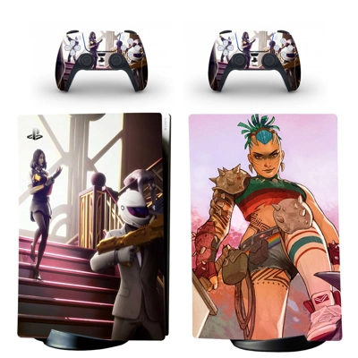 Game Fortnite decal skin for PS5 Digital Console and two C.. Game Fortnite decal skin for PS5 Digital Console and two C..