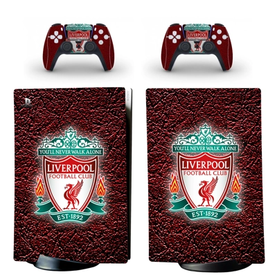 Liverpool FT decal skin for PS5 Digital Console and two Co.. Liverpool FT decal skin for PS5 Digital Console and two Co..