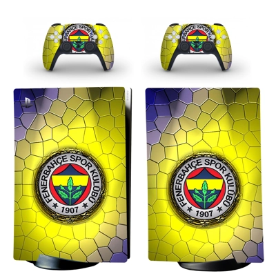 Fenerbahce FC decal skin for PS5 Digital Console and two C.. Fenerbahce FC decal skin for PS5 Digital Console and two C..