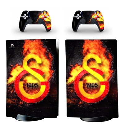 Galatasaray FC decal skin for PS5 Digital Console and two .. Galatasaray FC decal skin for PS5 Digital Console and two ..