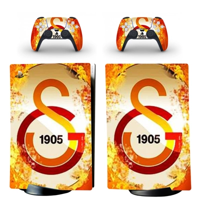 Galatasaray FC decal skin for PS5 Digital Console and two .. Galatasaray FC decal skin for PS5 Digital Console and two ..