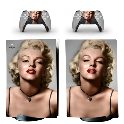 Marilyn Monroe decal skin for PS5 Digital Console and two .. Marilyn Monroe decal skin for PS5 Digital Console and two ..