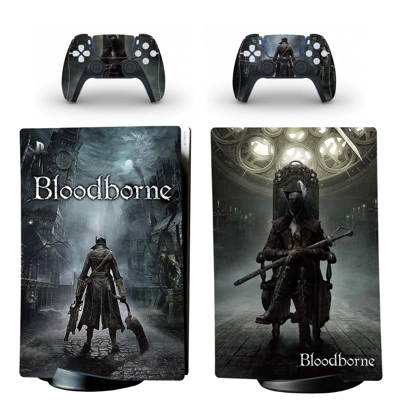 Bloodborne decal skin for PS5 Digital Console and two Cont.. Bloodborne decal skin for PS5 Digital Console and two Cont..