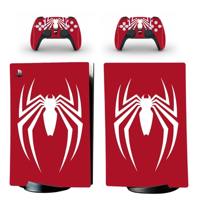 Spiderman decal skin for PS5 Digital Console and two Controllers