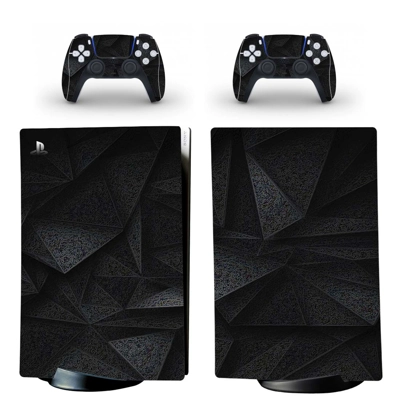 Geometric Texture decal skin for PS5 Digital Console and two Controllers