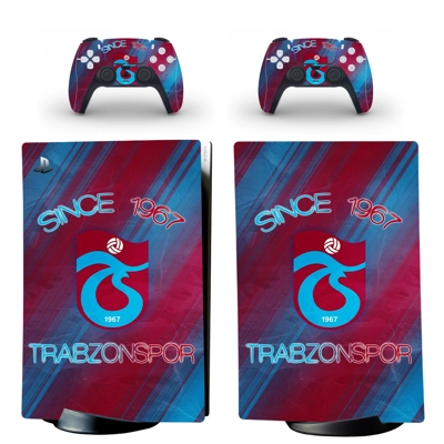 Trabzonspor FT decal skin for PS5 Digital Console and two .. Trabzonspor FT decal skin for PS5 Digital Console and two ..