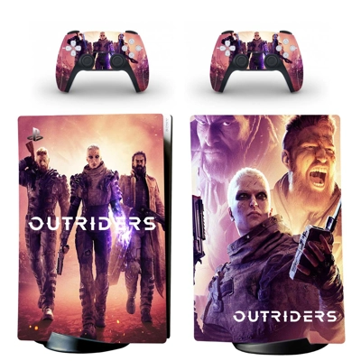 Outriders decal skin for PS5 Digital Console and two Contr.. Outriders decal skin for PS5 Digital Console and two Contr..