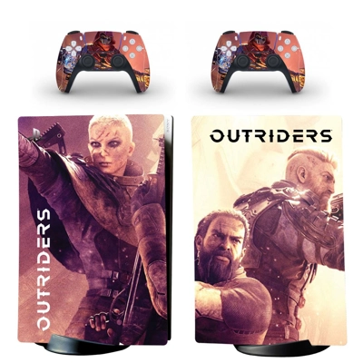 Outriders decal skin for PS5 Digital Console and two Contr.. Outriders decal skin for PS5 Digital Console and two Contr..