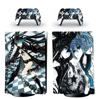 Black Rock Shooter decal skin for PS5 Digital Console and .. Black Rock Shooter decal skin for PS5 Digital Console and ..