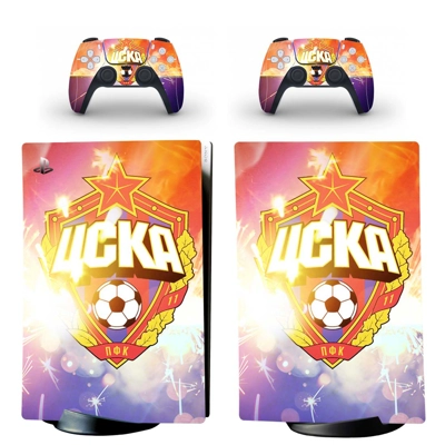 CSKA Moscow decal skin for PS5 Digital Console and two Controllers
